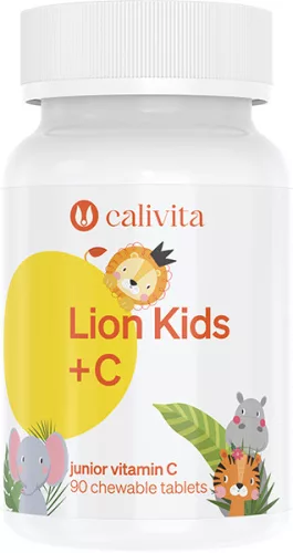 CaliVita Lion Kids C rágótabletta C-vitamin gyerekeknek 90 db - Bio és natúr étrendkiegészítők