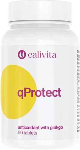 CaliVita qProtect tabletta Antioxidáns Ginkgo bilobával 90 db - Bio és natúr étrendkiegészítők