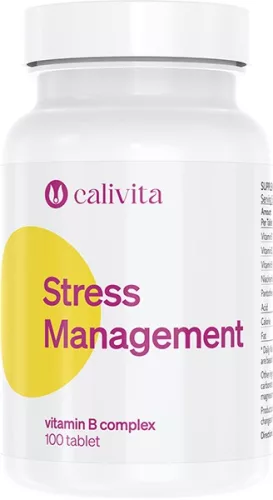 CaliVita Stress Management tabletta Stresszcsökkentő B-vitamin-komplex 100db - Bio és natúr étrendkiegészítők