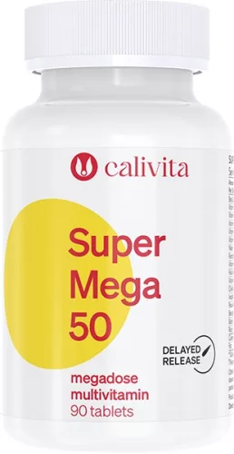 CaliVita Super Mega 50 tabletta Megadózisú multivitamin 90 db - Bio és natúr étrendkiegészítők