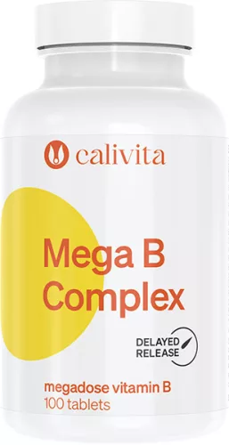 CaliVita Mega B Complex tabletta Megadózisú B-vitamin 100db - Bio és natúr étrendkiegészítők