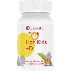 CaliVita Lion Kids D rágótabletta Multivitamin gyerekeknek 90 db - Bio és natúr étrendkiegészítők