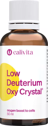 CaliVita Low Deuterium Oxy Crystal Alacsony deutériumtartalmú víz 50 ml - Bio és natúr étrendkiegészítők