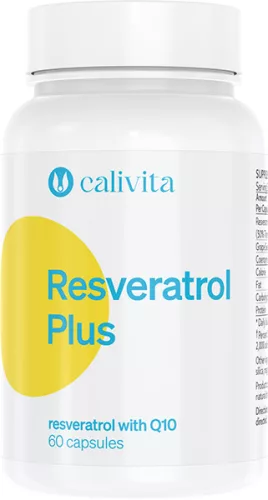 CaliVita Resveratrol PLUS kapszula Resveratrol koenzim-Q10-zel 60 db - Bio és natúr étrendkiegészítők