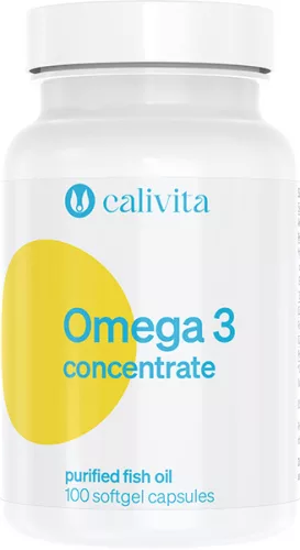 CaliVita Omega 3 Concentrate lágyzselatin-kapszula)Omega-3 koncentrátum 100db - Bio és natúr étrendkiegészítők