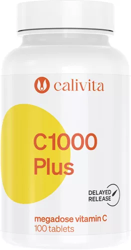 CaliVita C 1000 Plus tabletta Megadózisú C-vitamin 100db - Bio és natúr étrendkiegészítők