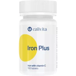 CaliVita Iron Plus tabletta Vas C-vitaminnal 100db - Bio és natúr étrendkiegészítők