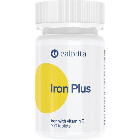 CaliVita Iron Plus tabletta Vas C-vitaminnal 100db