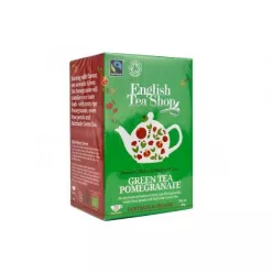 Ets bio zöld tea gránátalma 20x1,5g 30 g - Bio és natúr élelmiszerek