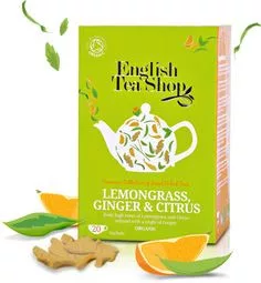 Ets bio citromfű tea gyömbér&citrus 20x1,5g 30 g - Bio és natúr élelmiszerek