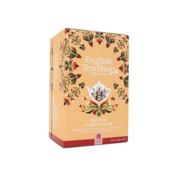 Ets bio 20 fehér tea licsivel és kakaóbabbal  20x2 g   40 g