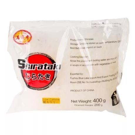 Shirataki Konjac Tészta Szélesmetélt Gm. 400 g - Bio és natúr élelmiszerek