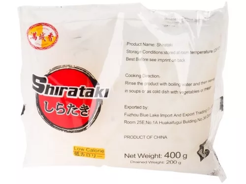 Shirataki Konjac Tészta Udon Forma Gm. 400 g - Bio és natúr élelmiszerek