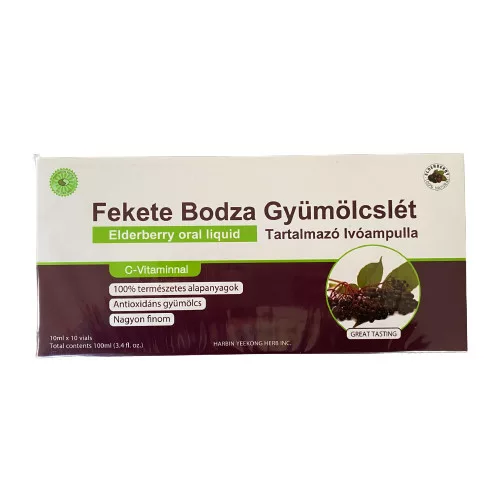 SUN MOON IVÓAMPULLA FEKETE BODZA - Bio és natúr étrendkiegészítők