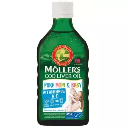 MÖLLERS TŐKEHALMÁJ OLAJ MOM-BABY 250ML - Bio és natúr étrendkiegészítők