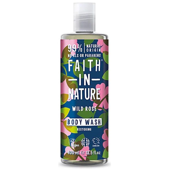 Faith in nature vadrózsa tusfürdő 400 ml