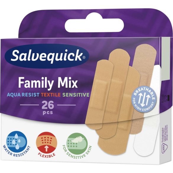Salvequick Sebtapasz Med Family Mix 26Db