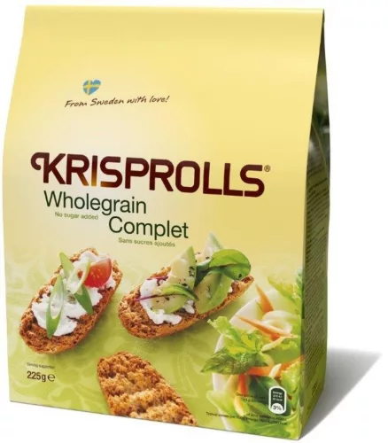 Krisprolls teljeskiőrlésű kenyérke hozzáadott cukor nélkül 225 g - Bio és natúr élelmiszerek