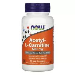 Now Acetyl L- Carnitine 500 mg 50 db - 