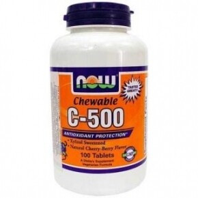 Now c-500 cseresznye ízű rágótabletta 100 db - Bio és natúr étrendkiegészítők