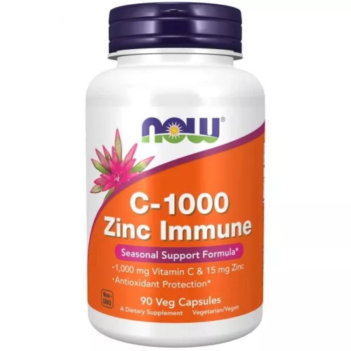 NOW C-1000 ZINC IMMUNE KAPSZULA 90 db - Bio és natúr étrendkiegészítők