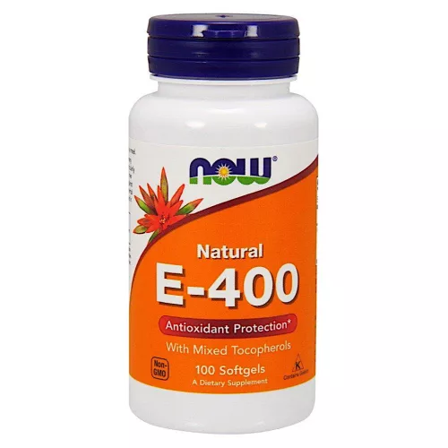 Now e-vitamin 400ne természetes kevert tokoferolokkal lágykapszula 100 db - Bio és natúr étrendkiegészítők