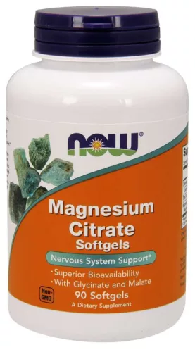 Now magnesium citrate 134mg lágykapszula 90 db
