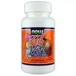 Now Kid Vits Multivitamin Málnás 120 db - Bio és natúr étrendkiegészítők