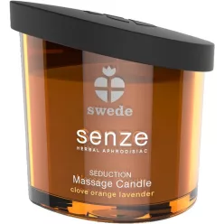 Swede Senze - masszázsgyertya - narancs, levendula (50ml) - Bio és natúr intim termékek