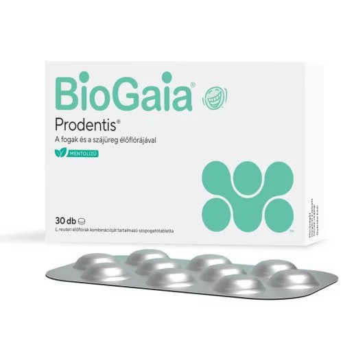 Biogaia prodentis szopogatótabletta mentol ízű 12 éves kortól 30 db