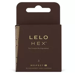 LELO Hex Respect XL - luxus óvszer (3db) - Bio és natúr intim termékek