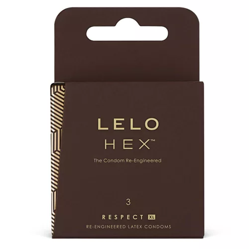 LELO Hex Respect XL - luxus óvszer (3db) - Bio és natúr intim termékek