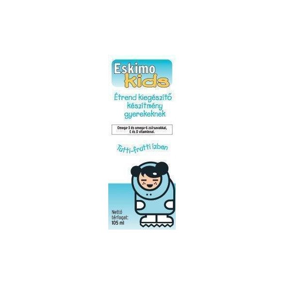 Eskimo kids halolaj szirup gyerekeknek tutti-frutti ízű 105ml