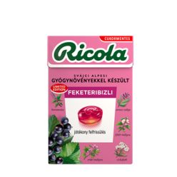 RICOLA CUKORKA FEKETERIBIZLI CM 40G