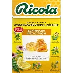 Ricola cukorka echinacea és méz 40 g