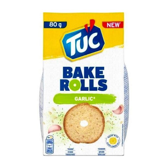 TUC Bake Rolls fokhagymás 80 g