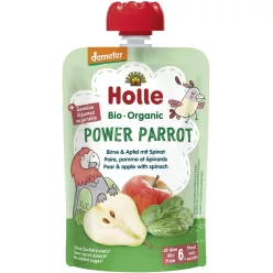 Holle Bio Power Parrot -körte,alma spenóttal 100g - 