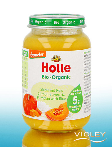 Holle bio bébiétel sütőtök-rizzsel 190 g