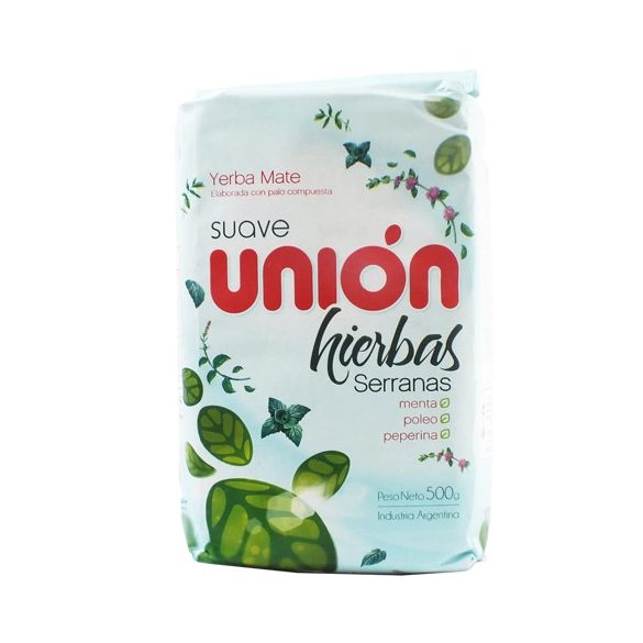 Unión Hierbas Serranas Ízesített Yerba Maté tea, 500g