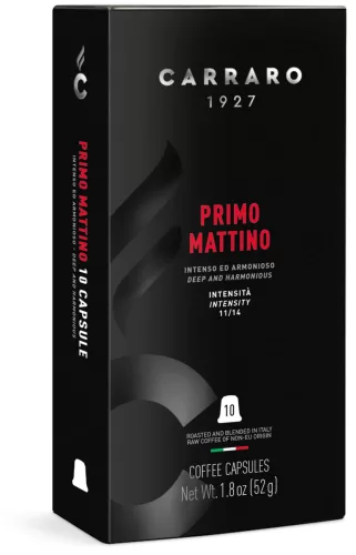 Carraro primo mattino premium kávékapszula nespresso kompatibilis 10 db