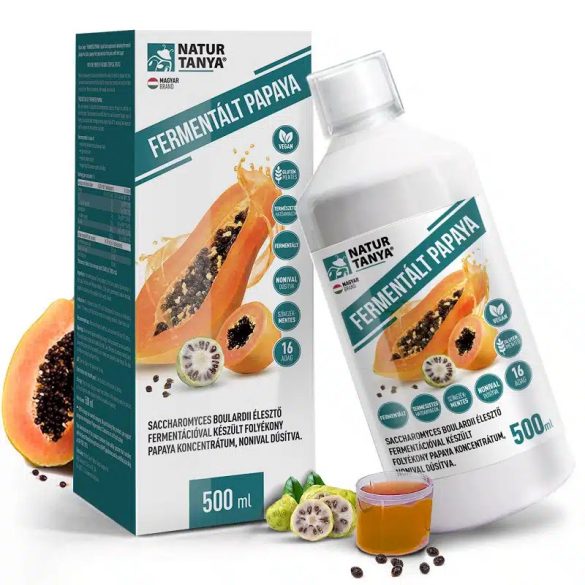 Natur Tanya FERMENTÁLT PAPAYA KONCENTRÁTUM, NONIVAL - A gyomor és belek egészségére 500 ml