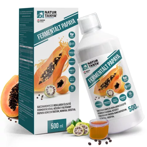 Natur Tanya® fermentált Papaya koncentrátum - Saccharomyces boulardii probiotikus élesztőgomba fermentációval - 