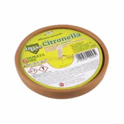 Zig zag citronella gyertya agyag - 6 óra 14 cm kültéri szúnyogriasztó - Aromaterápiához és természetes wellnesshez