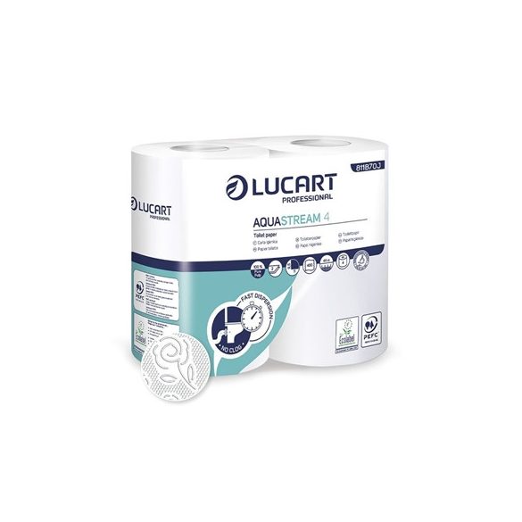 LUCART AQUASTREAM 4 TOALETTPAPÍR 4DB