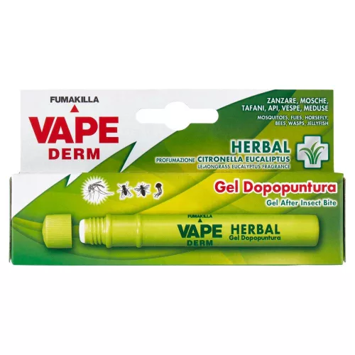 Vape derm herbal csípés utáni gél eukaliptusz és citromfű kivonattal 10 ml - 