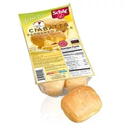 Schar gluténmentes ciabatta zsemle elösütőtt 4x50 g 200 g - Bio és natúr élelmiszerek