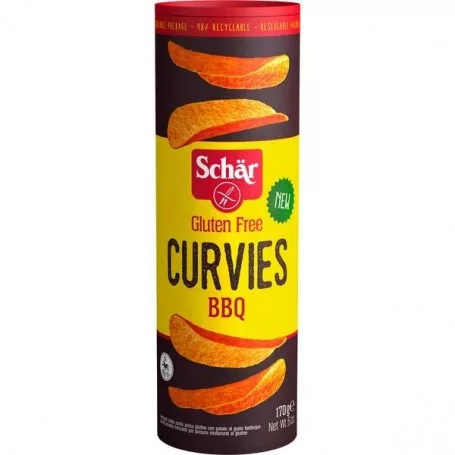 Schar curvies chips bbq 170 g - Bio és natúr élelmiszerek