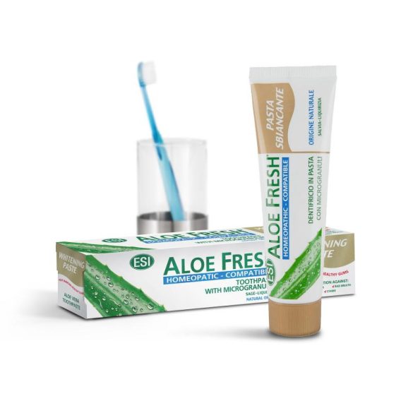 ESI®Aloe Fresh® Fehér mosoly fogkrém - Homeopáta-kompatibilis. Fluor, parabén és SLS mentes.