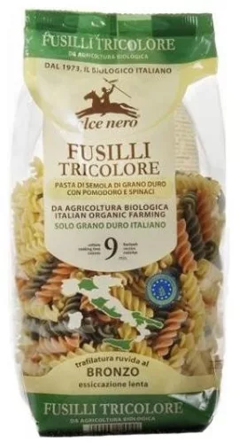 Alce Nero bio tri-color fussilli 500 g - Bio és natúr élelmiszerek