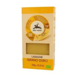 Alce Nero bio lasagne durum búzadarából 250 g - Bio és natúr élelmiszerek